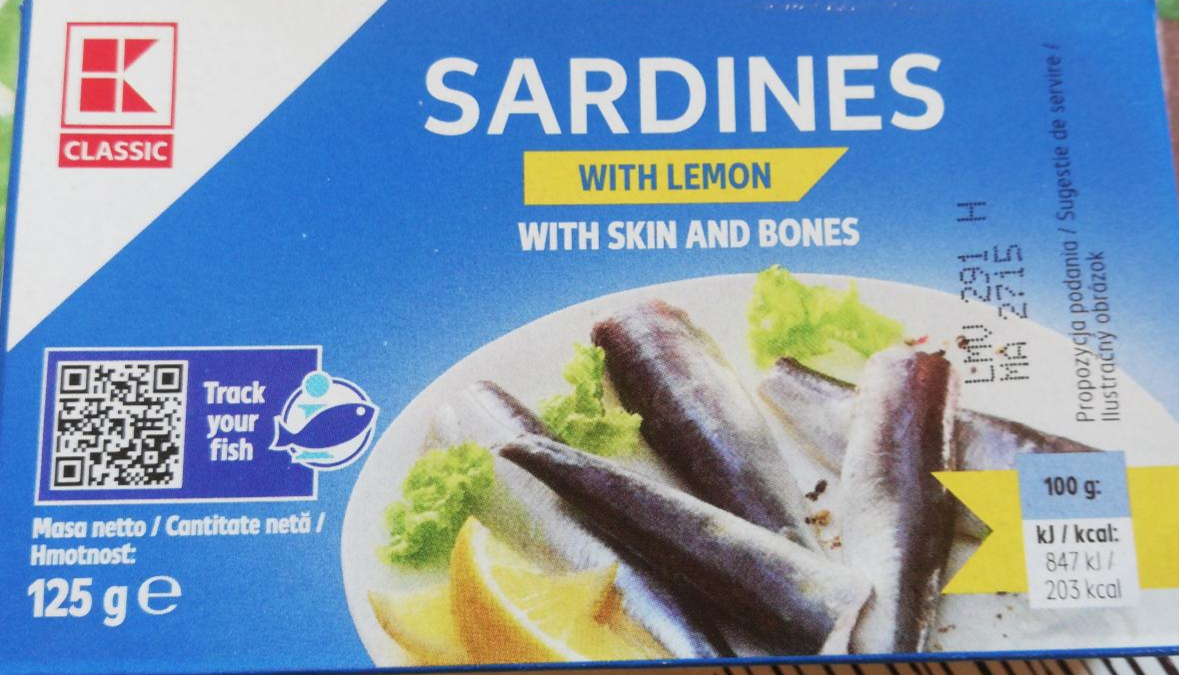 Fotografie - Sardines with lemon K-classic