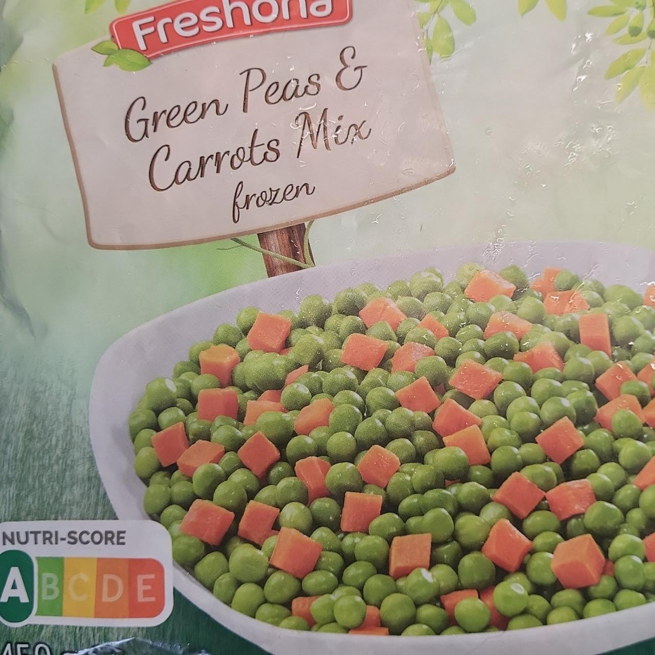 Fotografie - Green peas & carrots mix Freshona