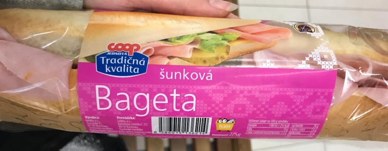 Fotografie - Bageta šunková Coop Tradičná kvalita