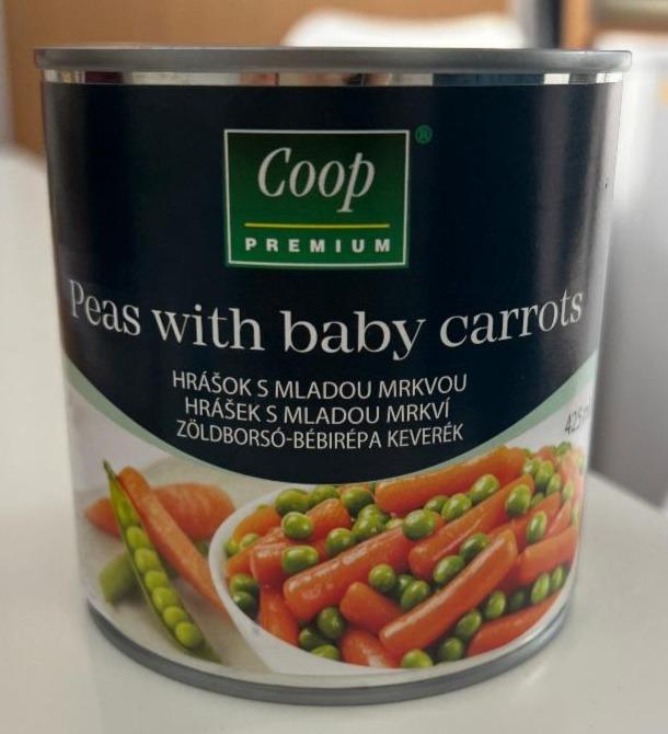 Fotografie - Peas with baby carrots Hrášok s mladou mrkvou Coop Premium