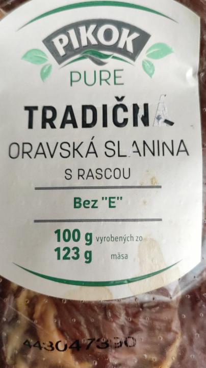 Fotografie - Tradičná Oravská slanina s rascou bez E Pikok Pure