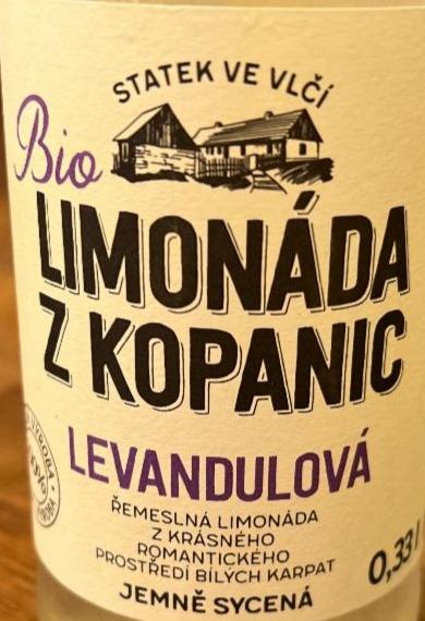 Fotografie - BIO Limonáda z Kopanic levandulová Statek ve Vlčí