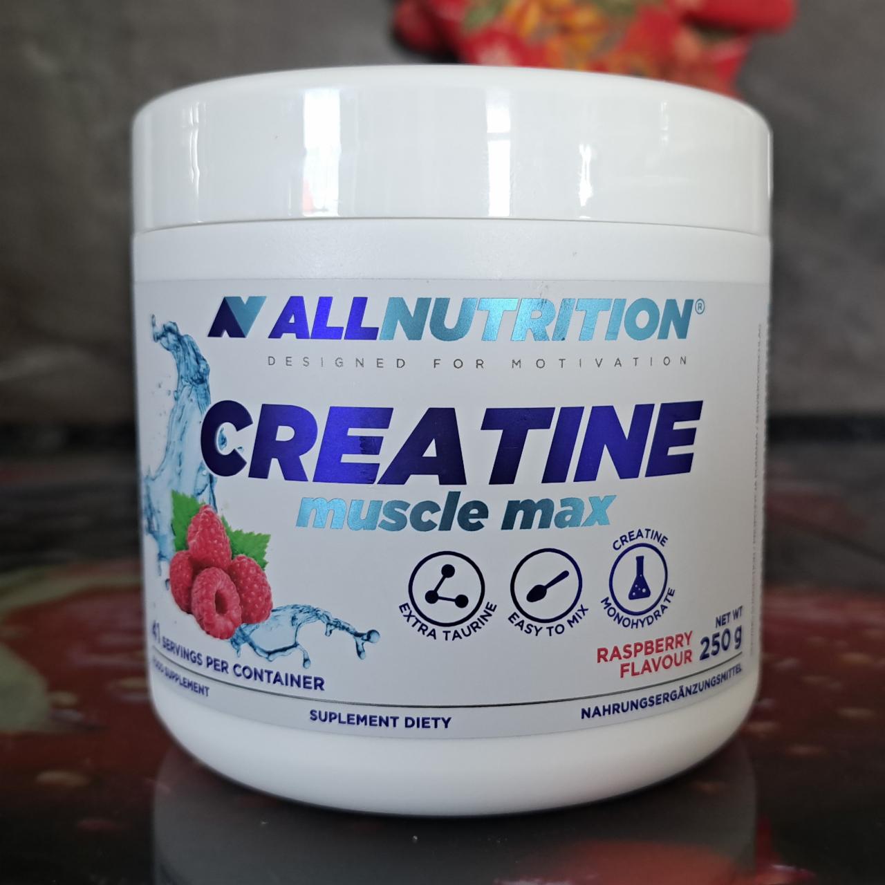 Fotografie - Creatine muscle max Raspberry Allnutrition