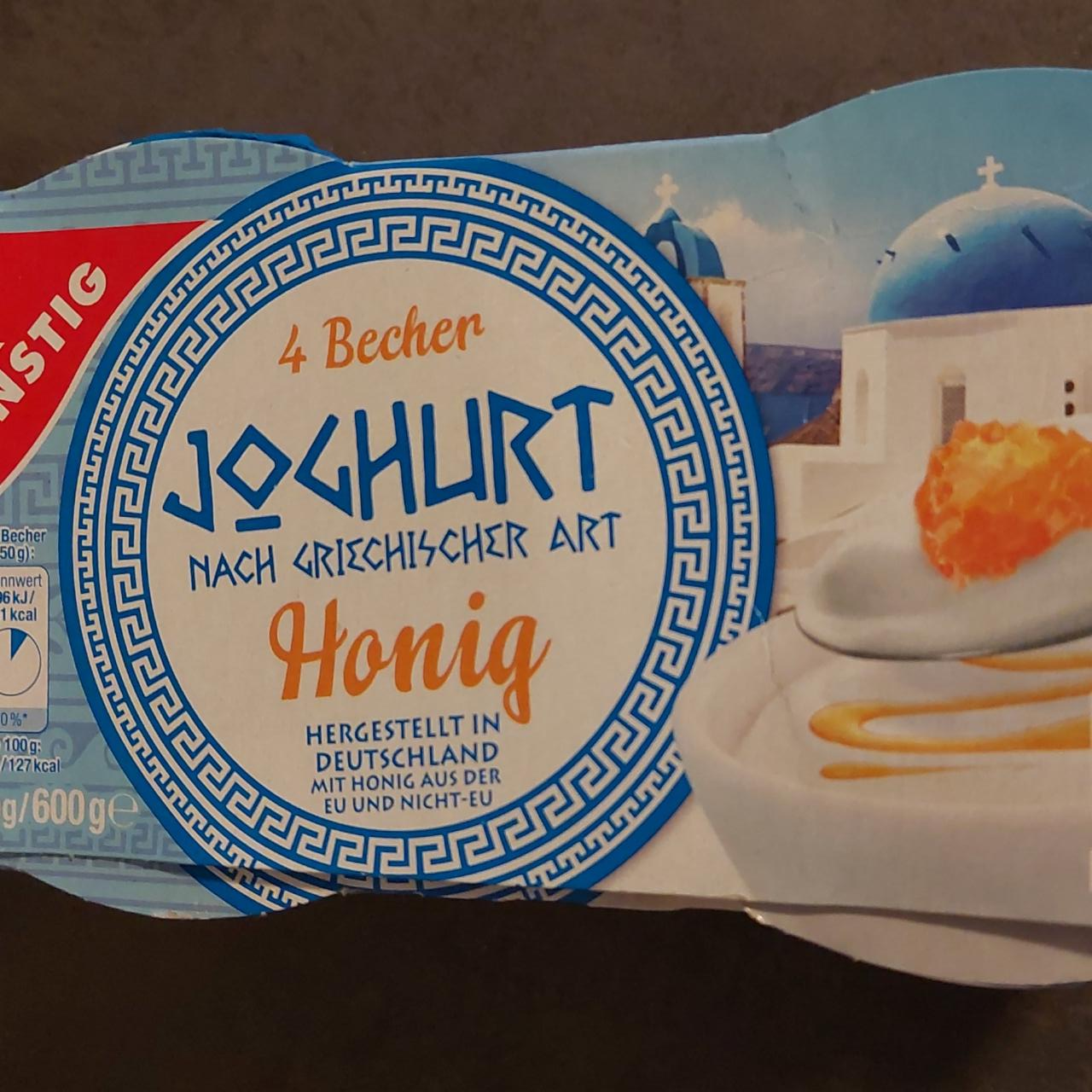 Fotografie - Joghurt nach griechischer Art Honig Gut & Günstig