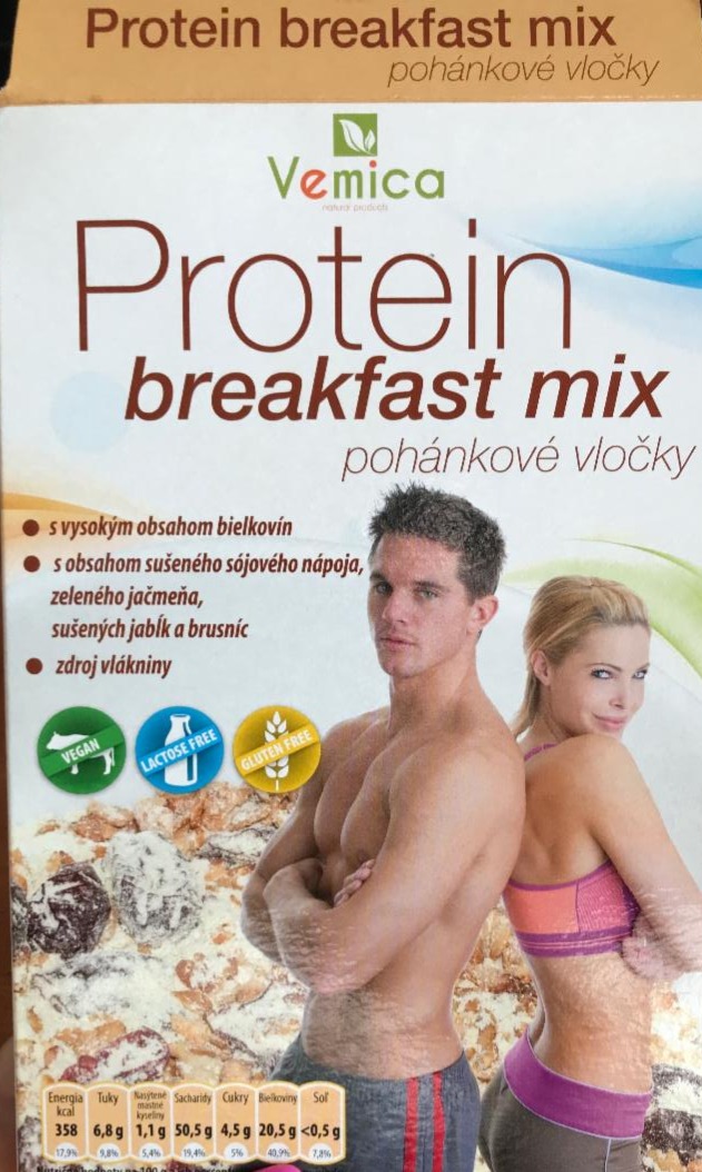 Fotografie - Protein breakfast mix pohánkové vločky Vemica