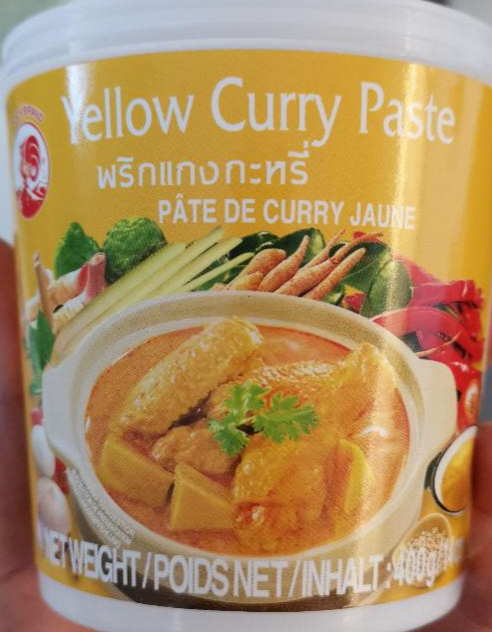 Fotografie - Yellow curry paste (Žltá kari pasta) Cock Brand