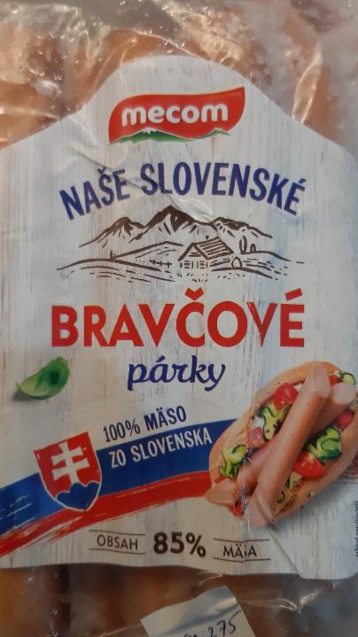 Fotografie - Bravčové párky 85% Mecom Naše Slovenské