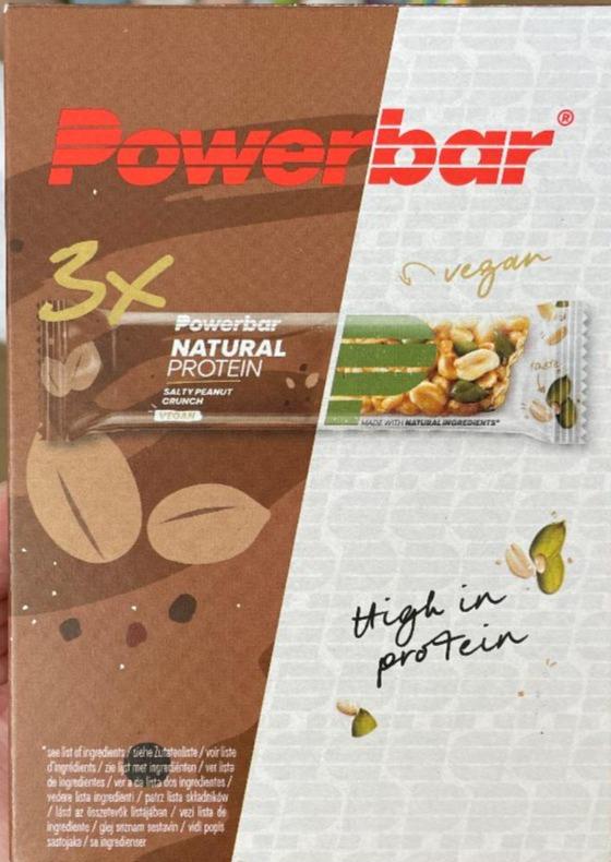 Fotografie - Natural protein salty peanut crunch PowerBar