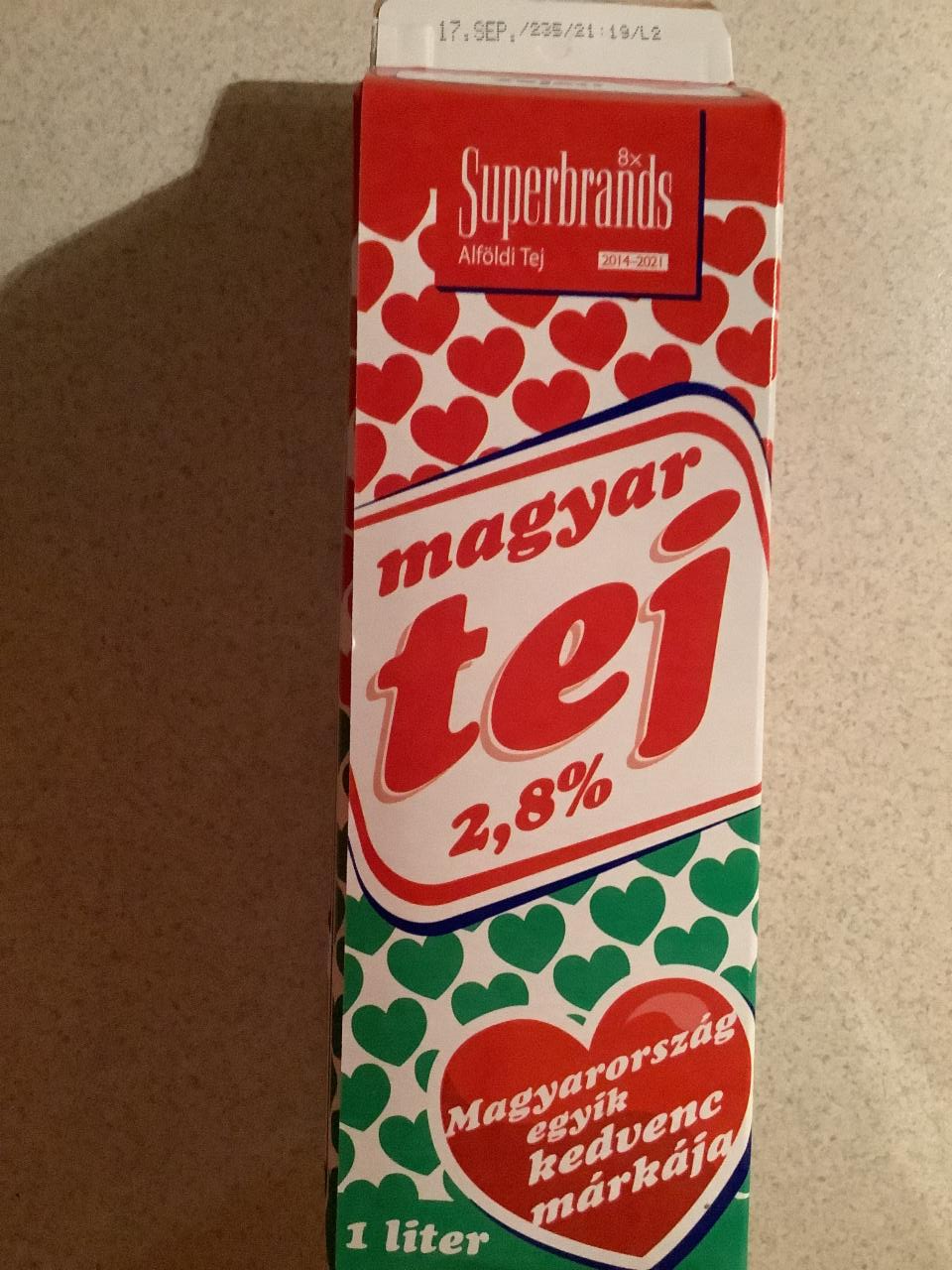 Fotografie - Magyar tej 2,8% Alföldi tej