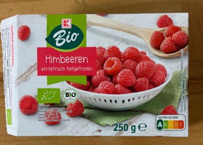 Fotografie - Himbeeren erntefrisch tiefgefroren K-Bio