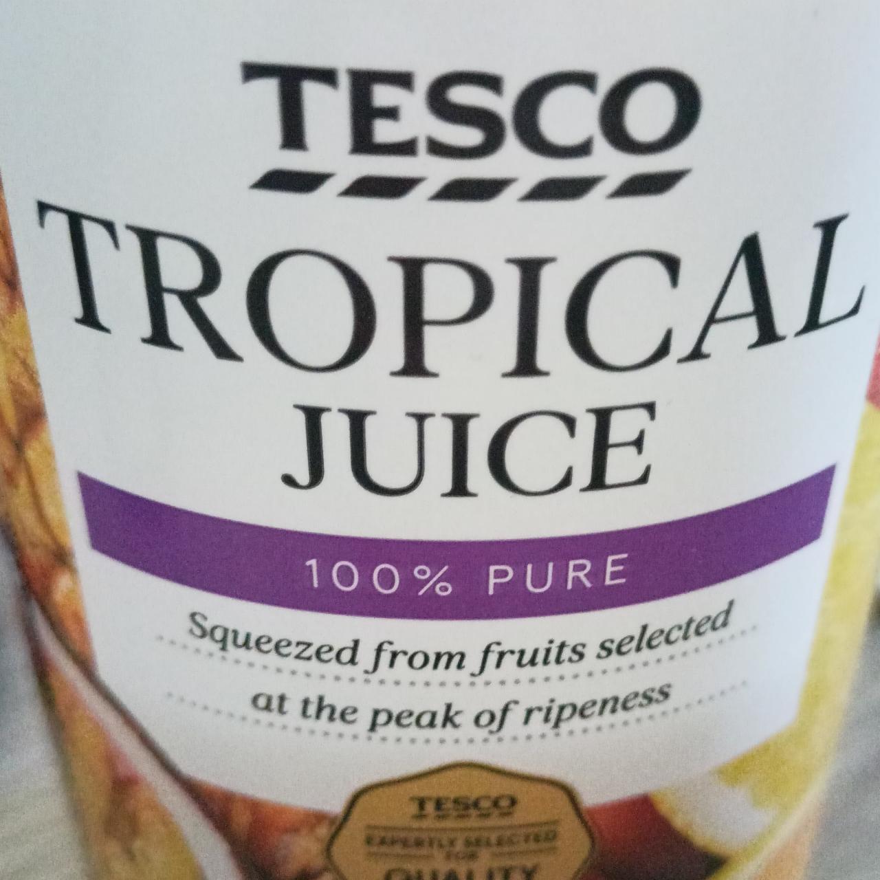 Fotografie - Tropical Juice 100% Pure Tesco