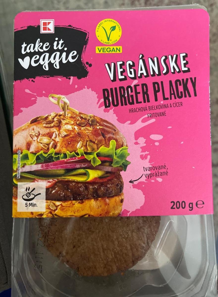 Fotografie - Vegánske Burger Placky K-take it veggie