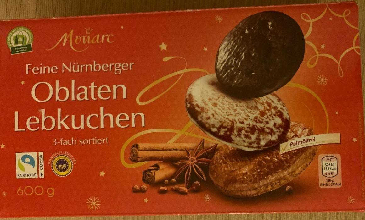 Fotografie - Feine Nürnberger Oblaten Lebkuchen Monarc