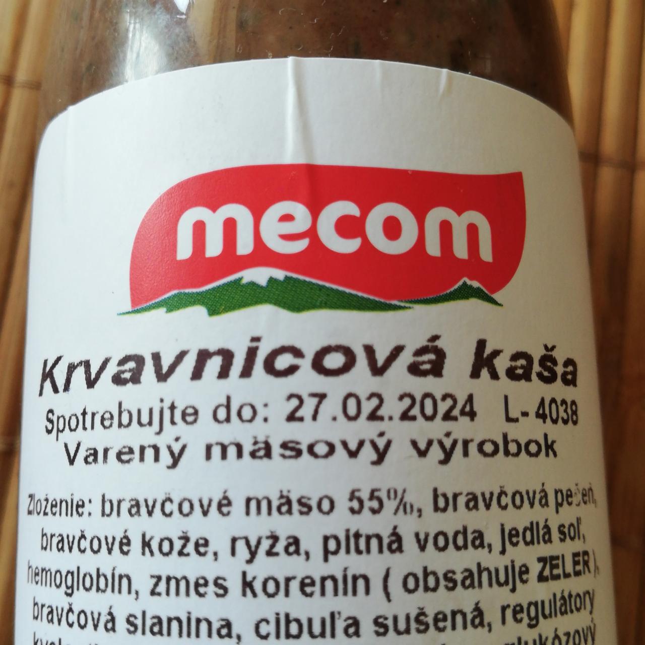 Fotografie - Krvavnicová kaša mecom