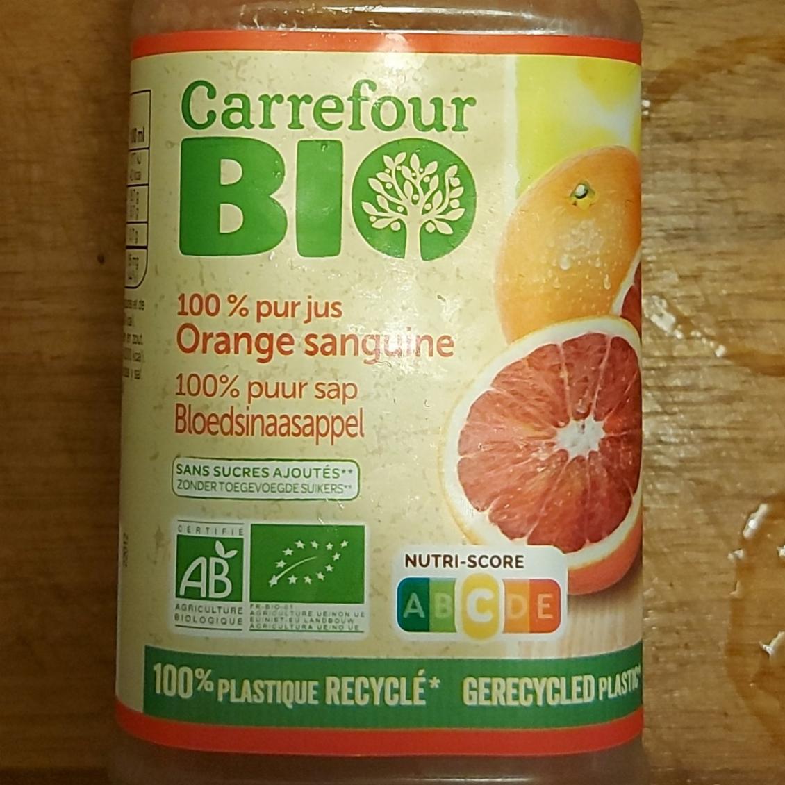 Fotografie - 100% pur jus Orange sanguine Carrefour Bio