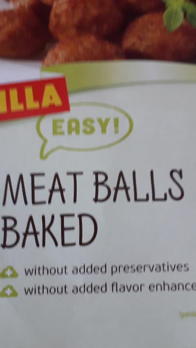 Fotografie - Billa Easy Meat balls baked