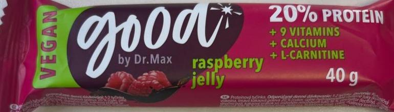Fotografie - Good vegan 20% protein raspberry jelly Dr.Max