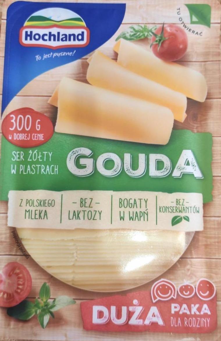 Fotografie - Gouda Ser żółty w plastrach Duża Paka Hochland