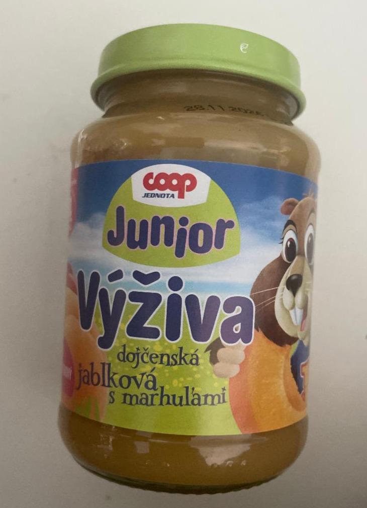 Fotografie - Výživa dojčenská jablková s marhuľami Coop Jednota Junior