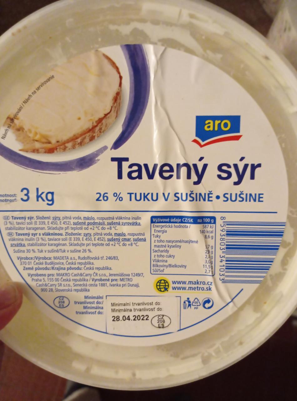 Fotografie - Tavený sýr Light 26% tuku Aro