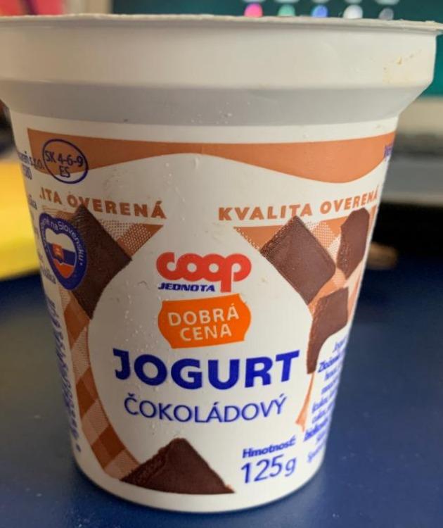 Fotografie - Jogurt čokoládový Coop Jednota