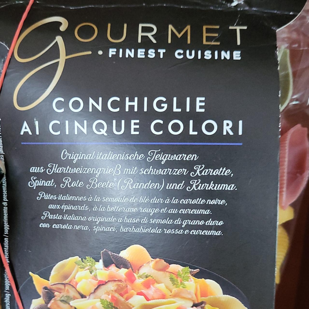 Fotografie - conchiglie ai cinque colori Gourmet finest cuisine