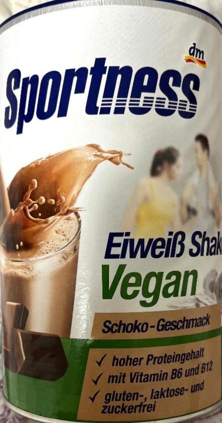 Fotografie - Sportness Eiweiss shake Vegan Schoko-Geschmack