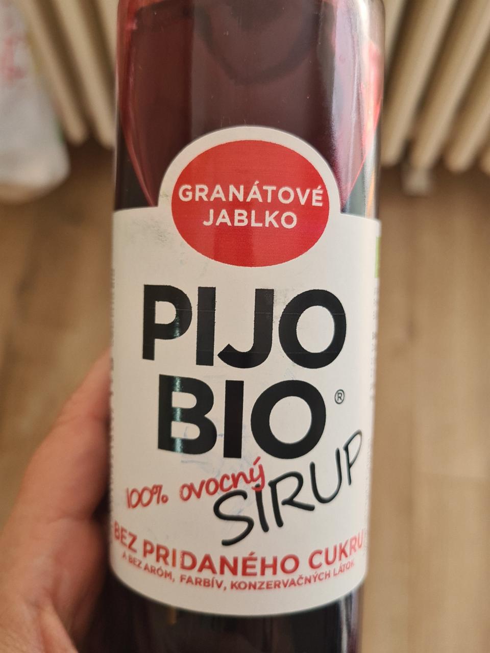 Fotografie - Pijo bio sirup Granatove jablko