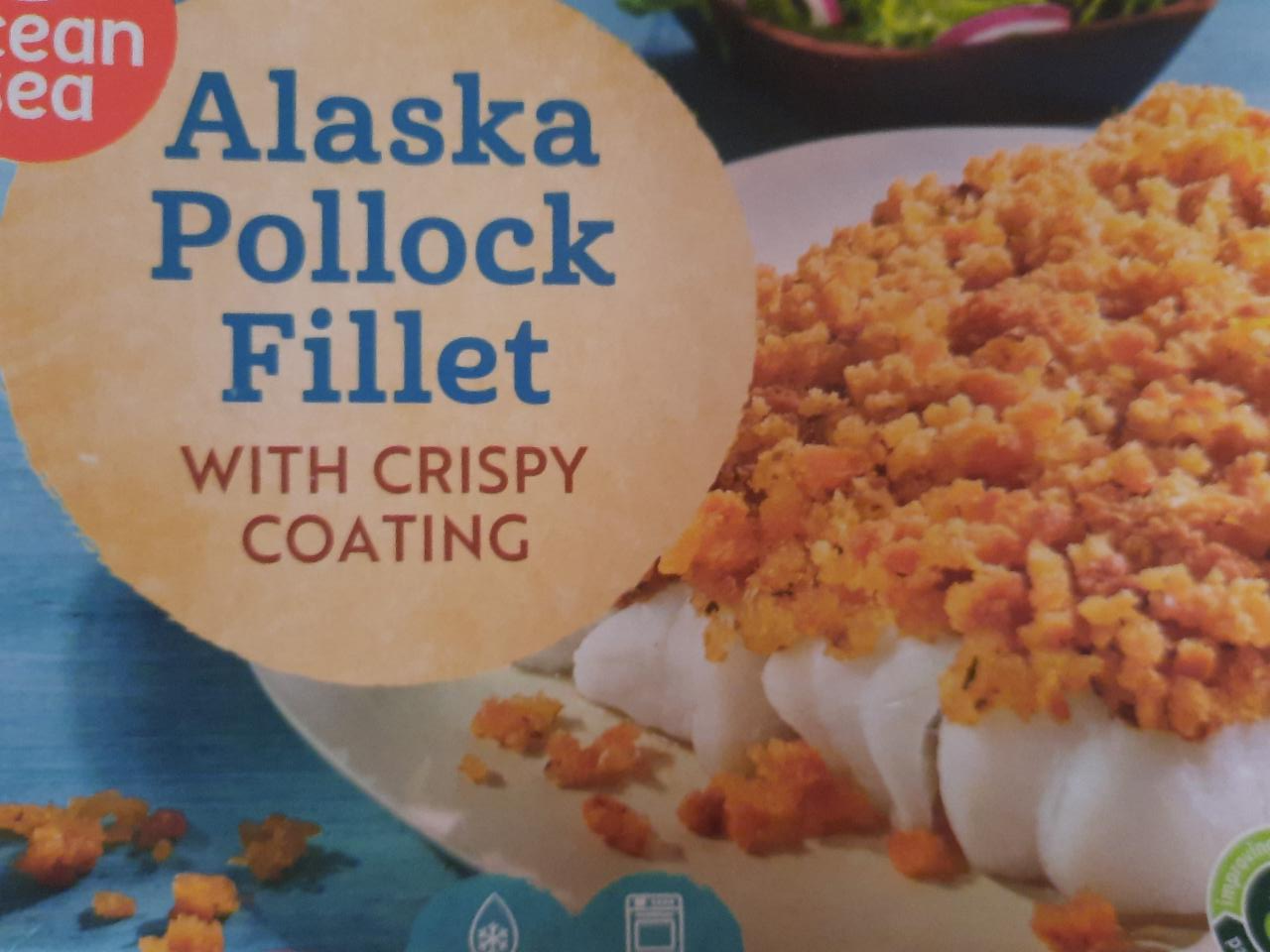 Fotografie - Alaska Pollock Fillet with crispy coating Ocean Sea