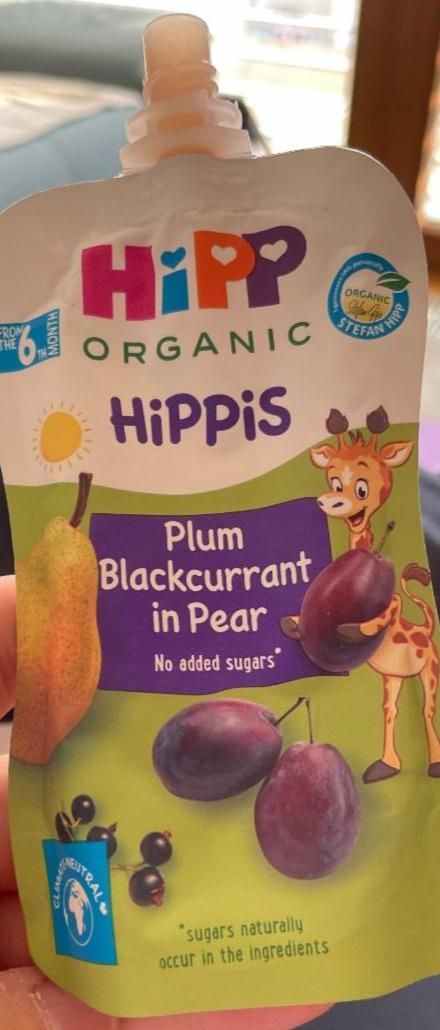 Fotografie - Hipp Organic Plum Blackcurrant Pear
