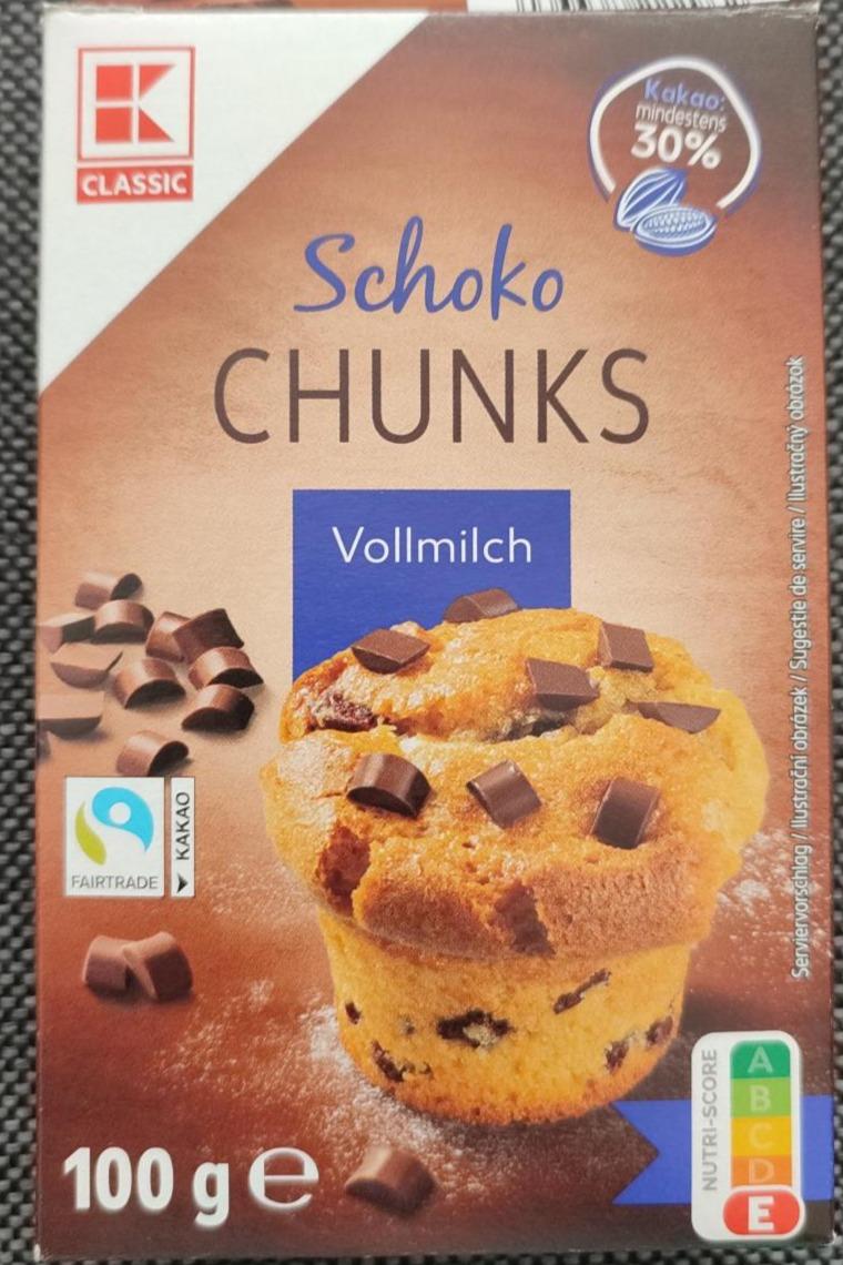 Fotografie - Schoko Chunks Vollmilch K-Classic