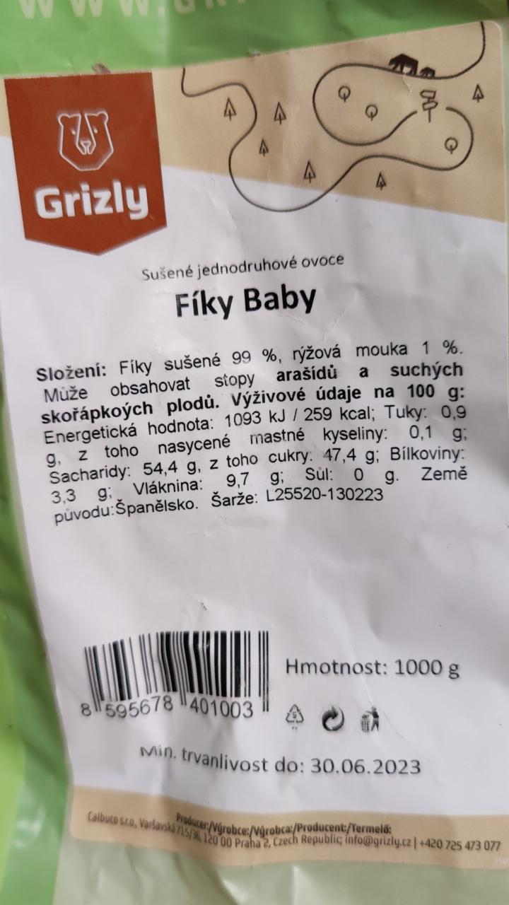 Fotografie - Fíky Baby Grizly