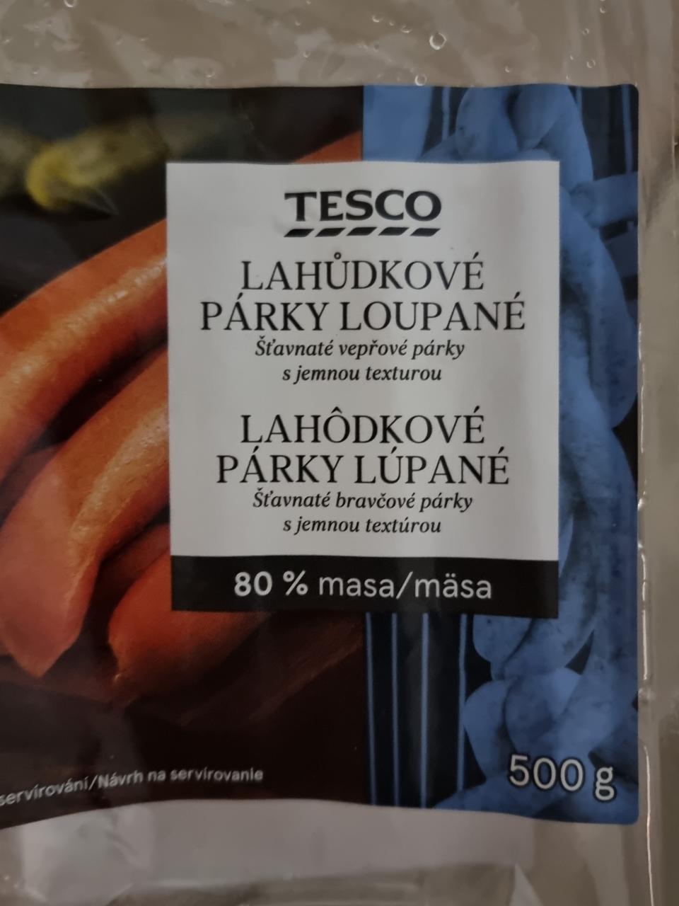 Fotografie - Lahôdkove párky lúpané Tesco