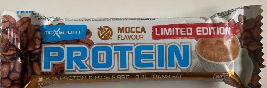 Fotografie - Proteinová tyčinka Mocca flavour limited editon MaxSport
