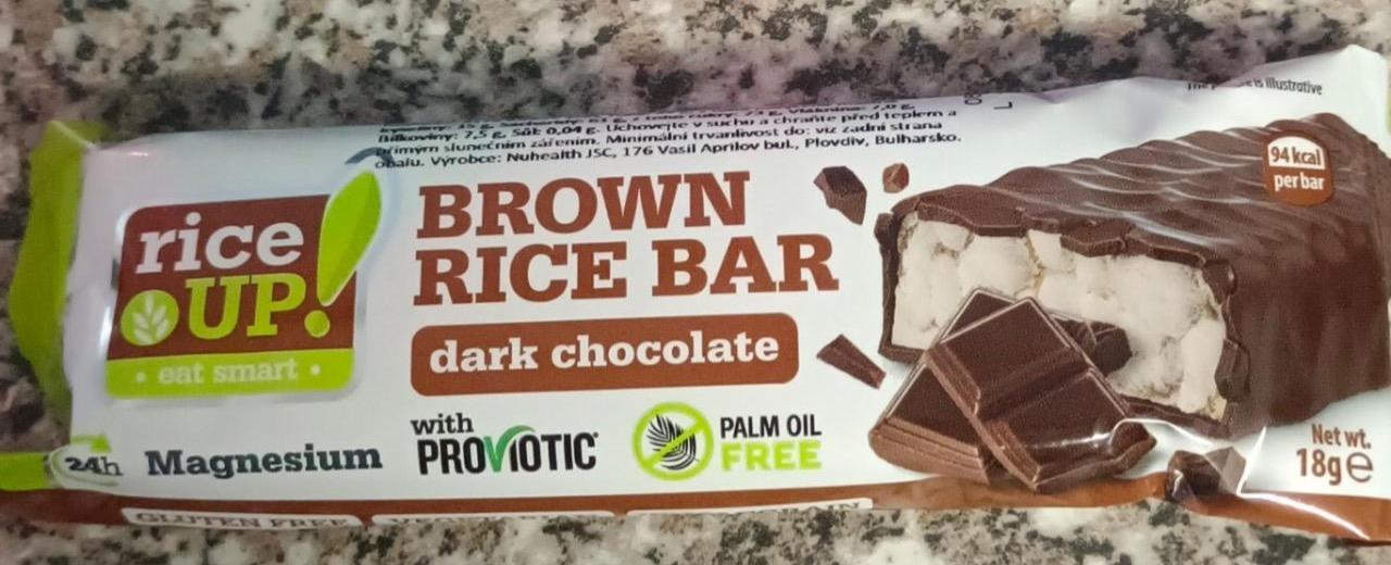 Fotografie - Brown Rice Bar Dark Chocolate Rice Up!