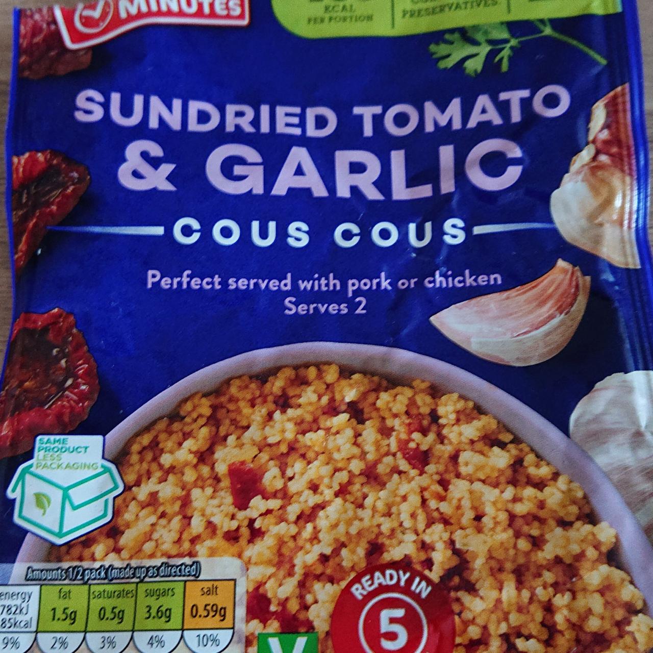 Fotografie - Make In Minutes Sundried tomato & garlic Couscous Aldi