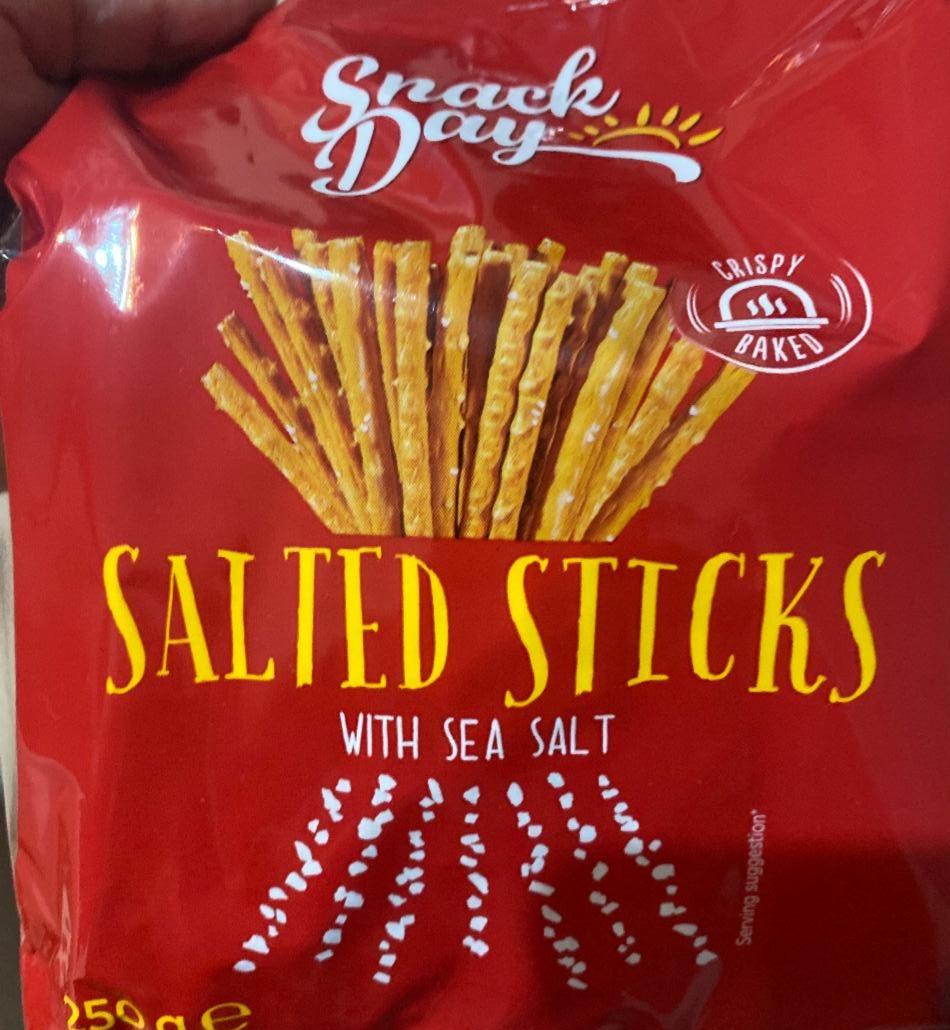 Fotografie - Salted sticks with sea salt Snack Day