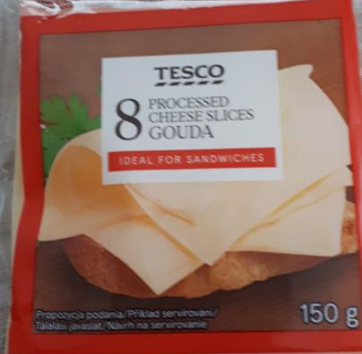 Fotografie - Processed Cheese Slices Gouda Tesco