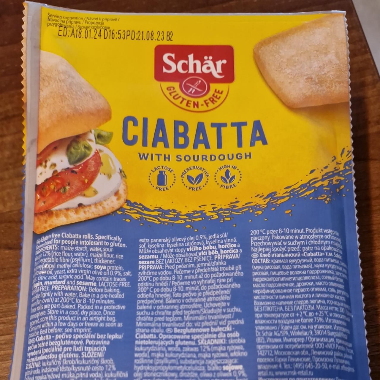 Fotografie - Ciabatta with sourdough Schär