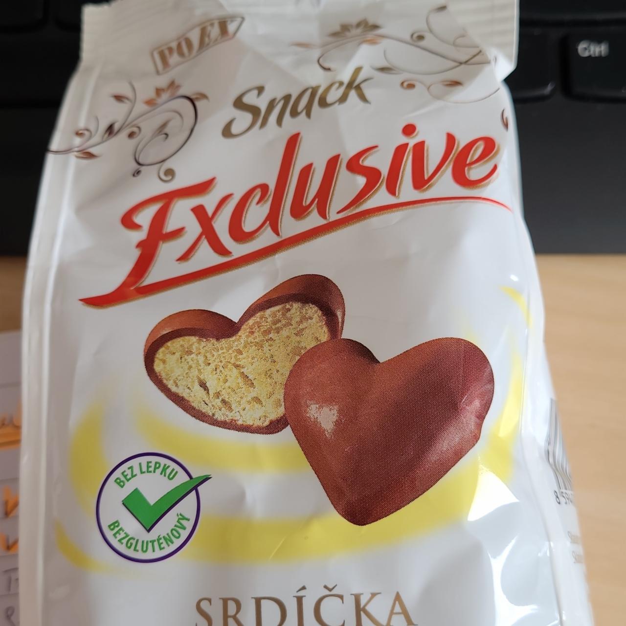 Fotografie - Snack Exclusive Srdíčka v mléčné čokoládě Poex
