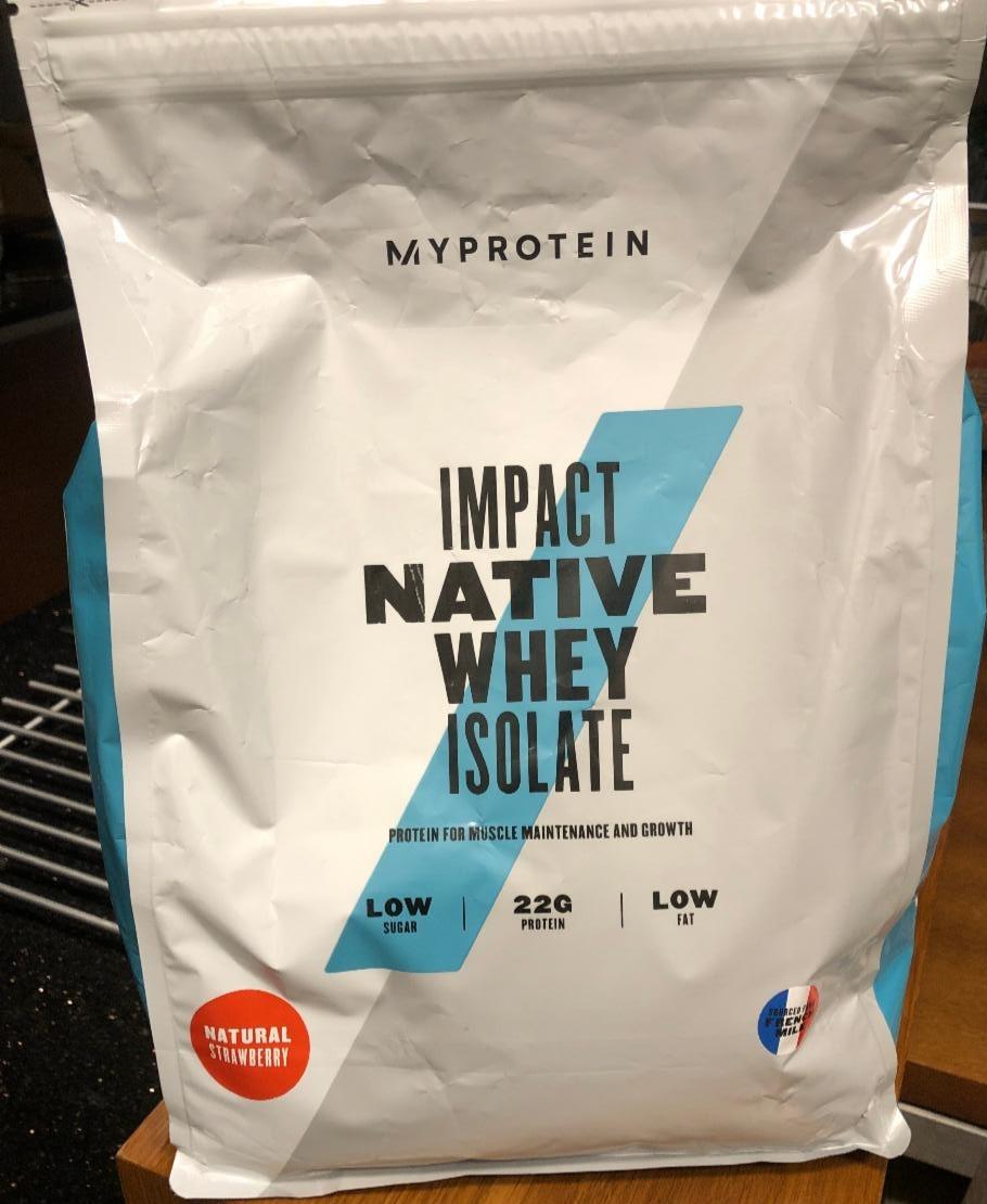 Fotografie - Impact Native Whey Isolate Natural Strawberry