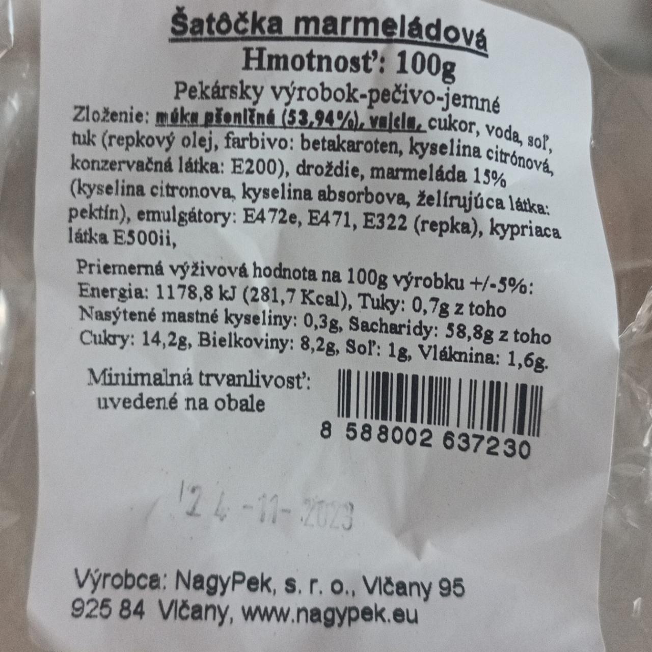 Fotografie - Šatôčka marmeládová NagyPek