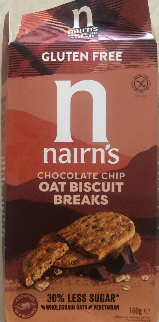 Fotografie - Dark Chocolate Chip Oat Biscuits Nairn's