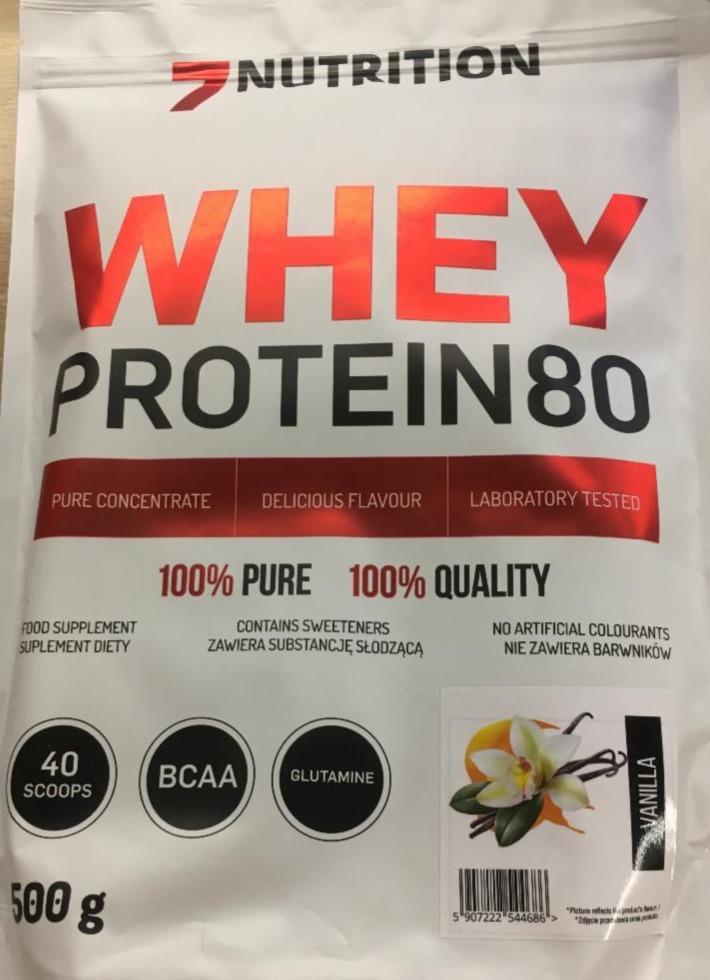 Fotografie - whey protein 80 vanilka 7Nutrition