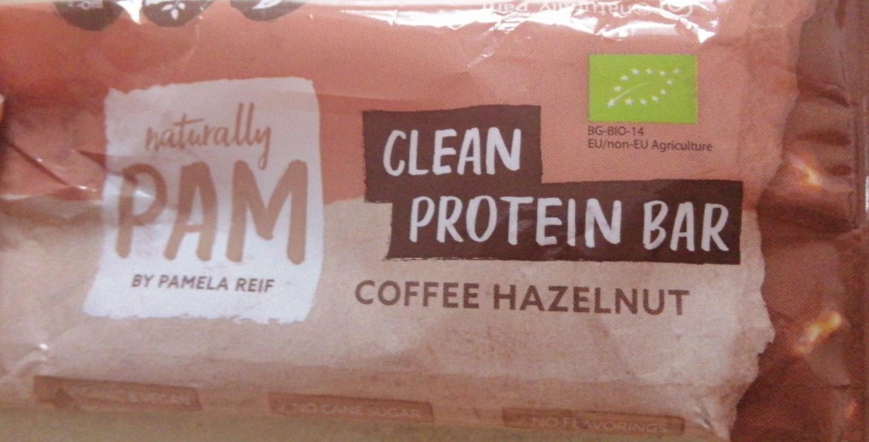 Fotografie - Clean Protein Bar Coffee Hazelnut Naturally Pam