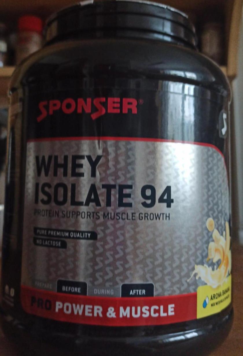 Fotografie - Whey isolate 94 Banana Sponser