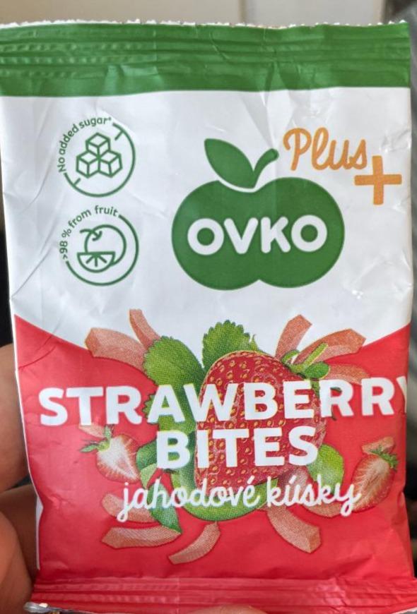 Fotografie - Strawberry Bites jahodové kúsky Ovko Plus+