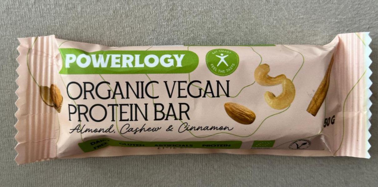 Fotografie - Organic Vegan Protein Bar Almond Cashew & Cinnamom Powerlogy