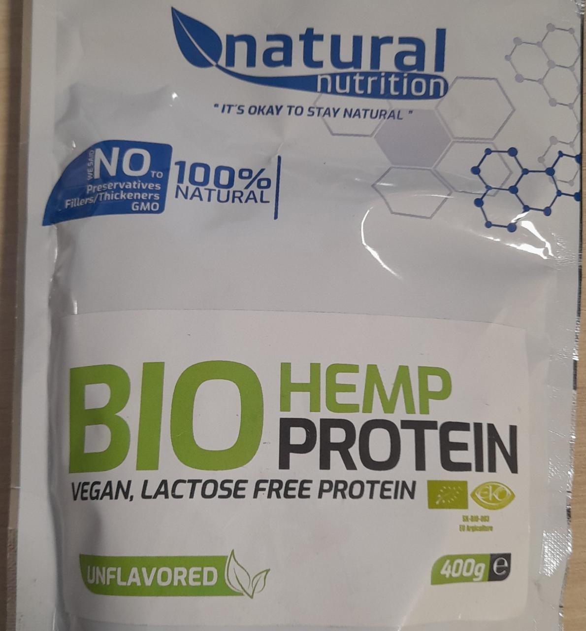 Fotografie - Bio Hemp Protein Unflavored Natural Nutrition