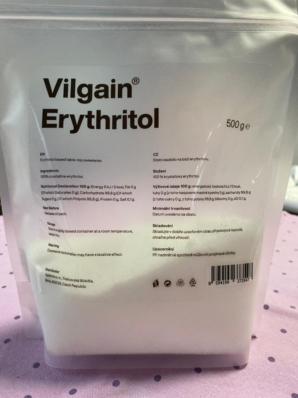 Fotografie - Erythritol Vilgain